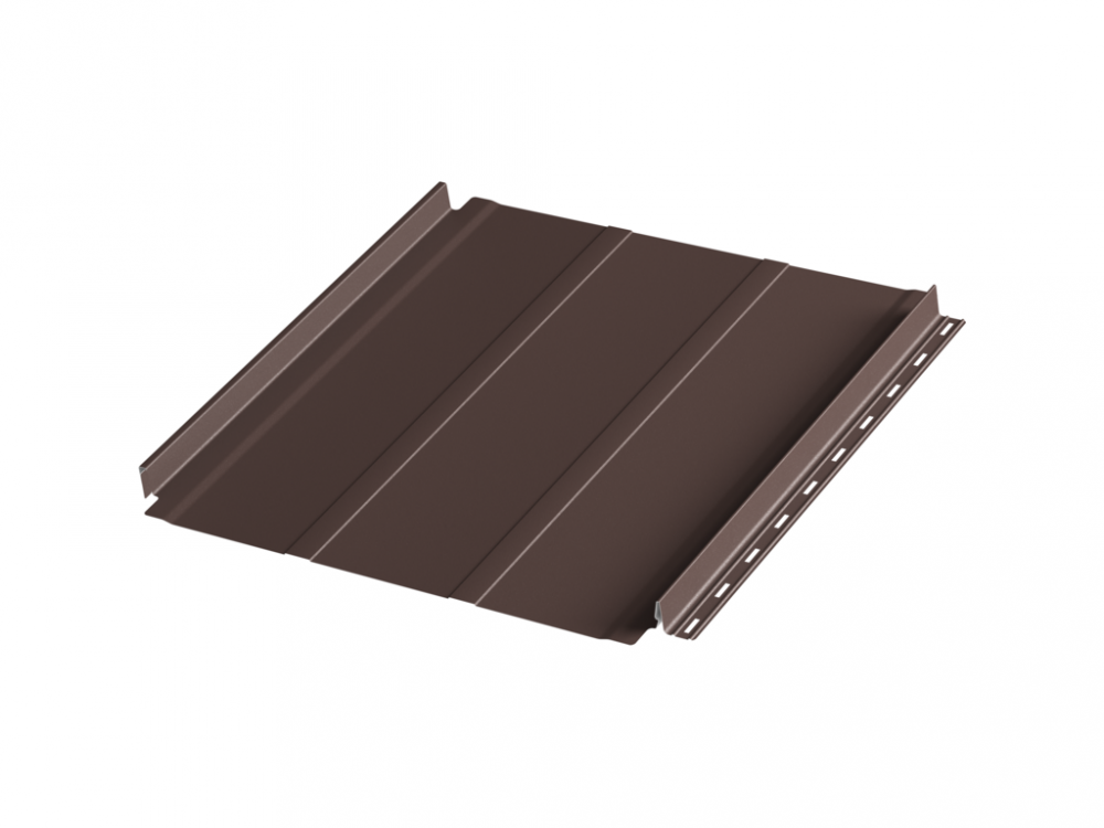 Фальцевая панель AQUACLICK Силуэт 2 (без подгиба) (RAL8017) Polyester