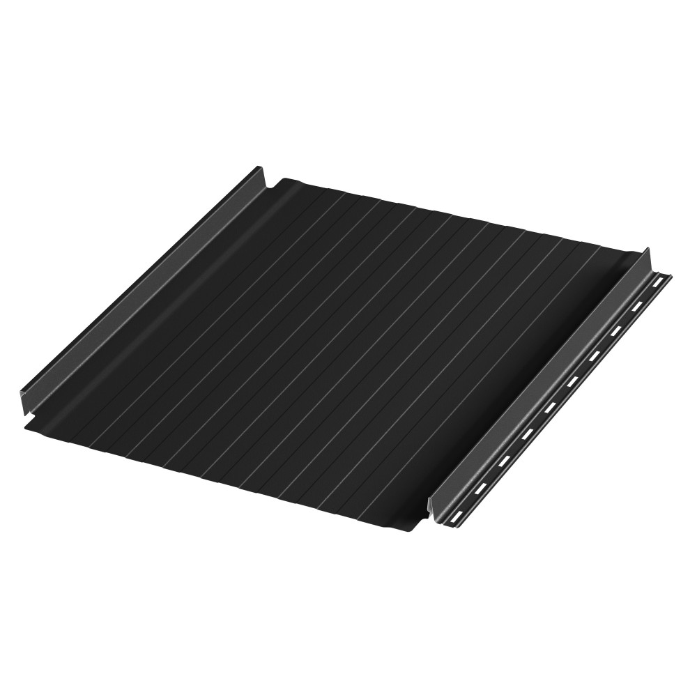 Фальцевая панель AQUACLICK Силуэт 8 (без подгиба) мат. (RAL9005) PU (КАШЕМИР)