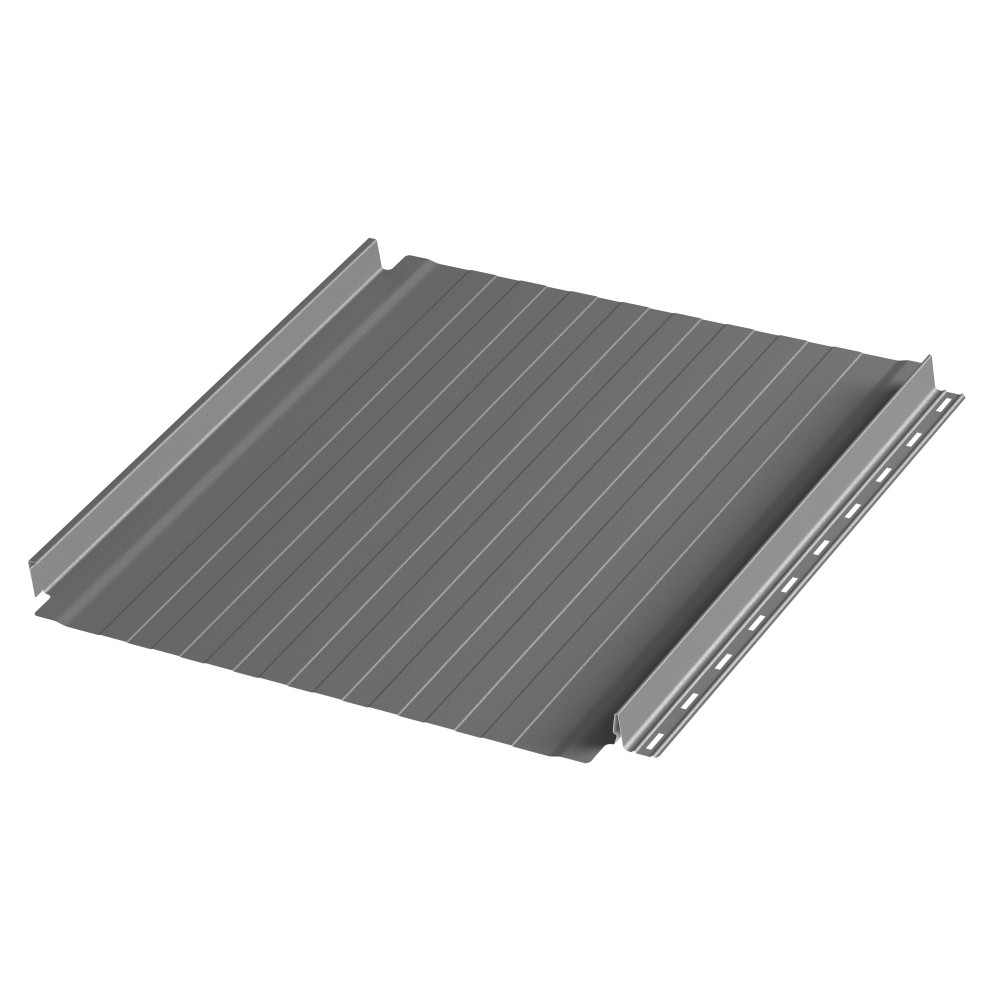 Фальцевая панель AQUACLICK Силуэт 8 (без подгиба) мат. (RAL7024) PU (КАШЕМИР)