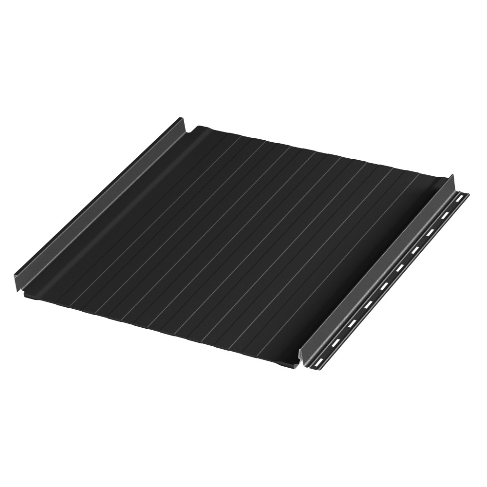 Фальцевая панель AQUACLICK Силуэт 8 (с подгибом) мат. (RAL9005) Rooftop