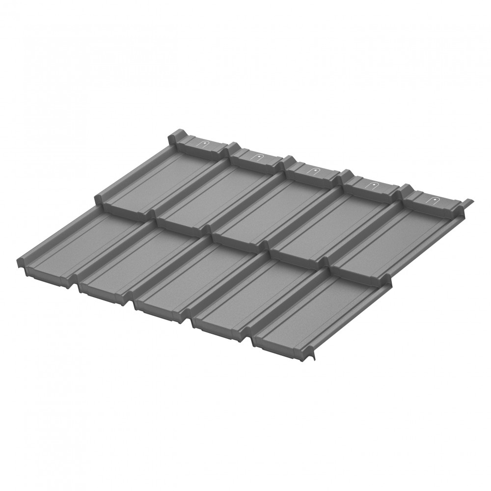 Модульная металлическая черепица Гётеборг Матовый (RAL7024) 1205х765 мм Rooftop